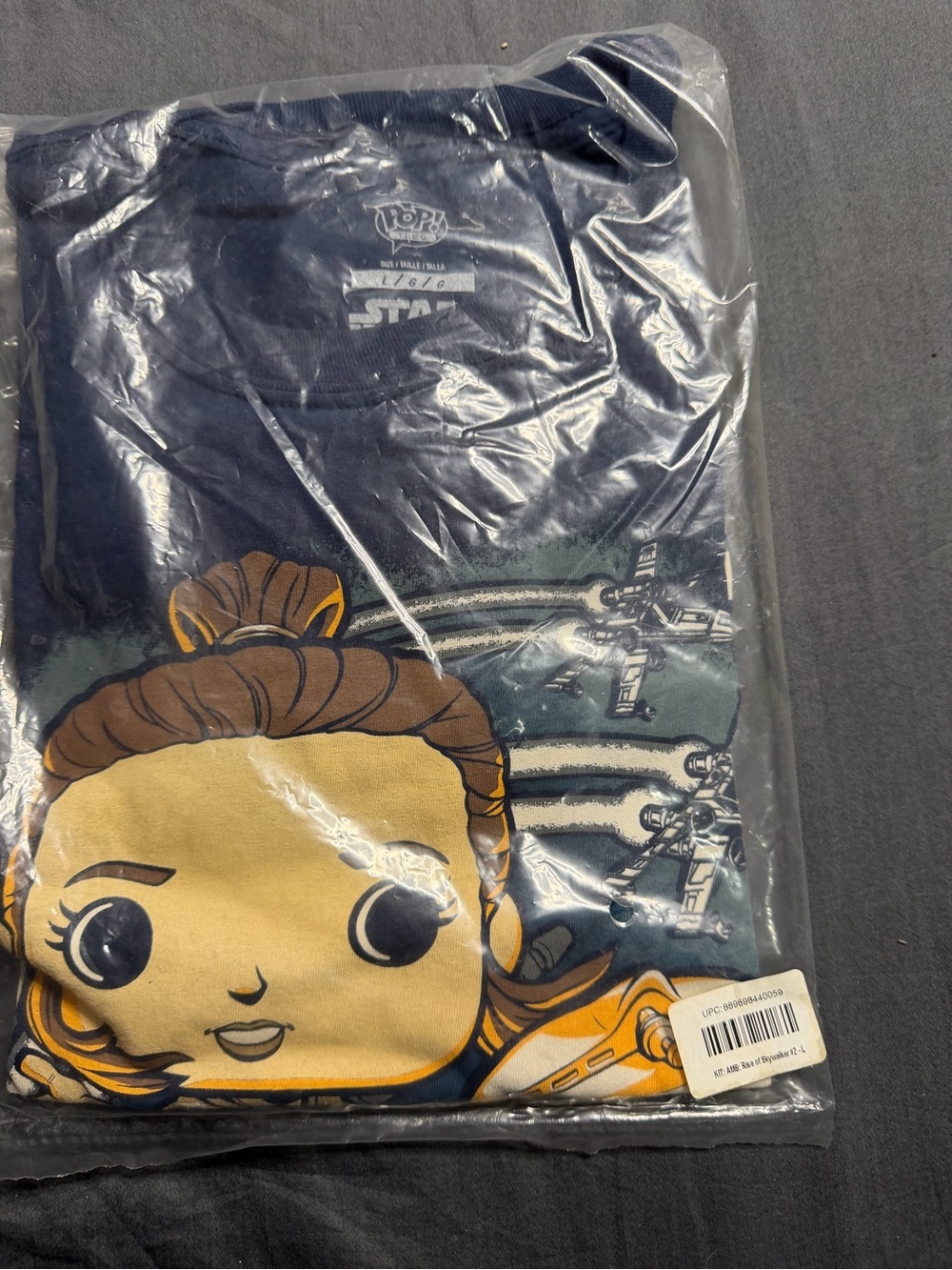 Funko Navy Blue Star Wars Rey Pop! Short Sleeve Tee